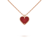 18K Sweet Alhambra Heart Pendant Necklace