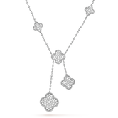 18K Magic Alhambra Six Motifs Diamonds Necklace