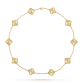 18K Vintage Alhambra 10 Motifs Necklace