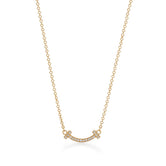 18K T Small Diamond Pendant Necklace