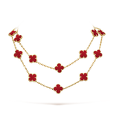 18K Vintage Alhambra 20 Motifs Long Necklace