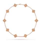 18K Vintage Alhambra 10 Motifs Necklace