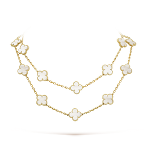 18K Vintage Alhambra 20 Motifs Long Necklace