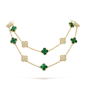 18K Vintage Alhambra 20 Motifs Long Necklace