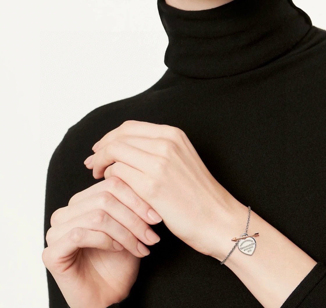 18K Return to Lovestruck Heart Tag Bracelet